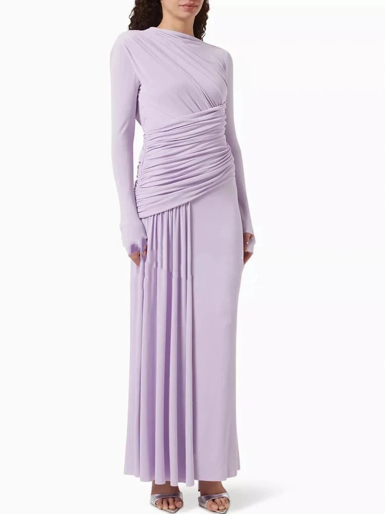 Ele Pink Hue Slim Fit Dr. Inteated Design High Waist Inner Wear Ideal für verschiedene Ocns Long Sve A-Line Dr