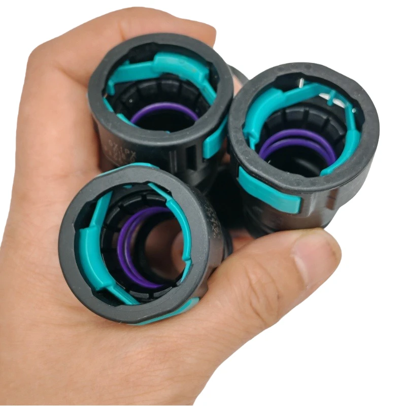 ข้อต่อเชื่อมต่อท่อน้ำมันเชื้อเพลิงขนาด 18 มม. แบบเร็ว ข้อต่อตัวเมีย 18 มม. อุปกรณ์พลาสติก ข้อต่อแบบงอ ข้อต่อตรง 10 ชิ้น/ชุด