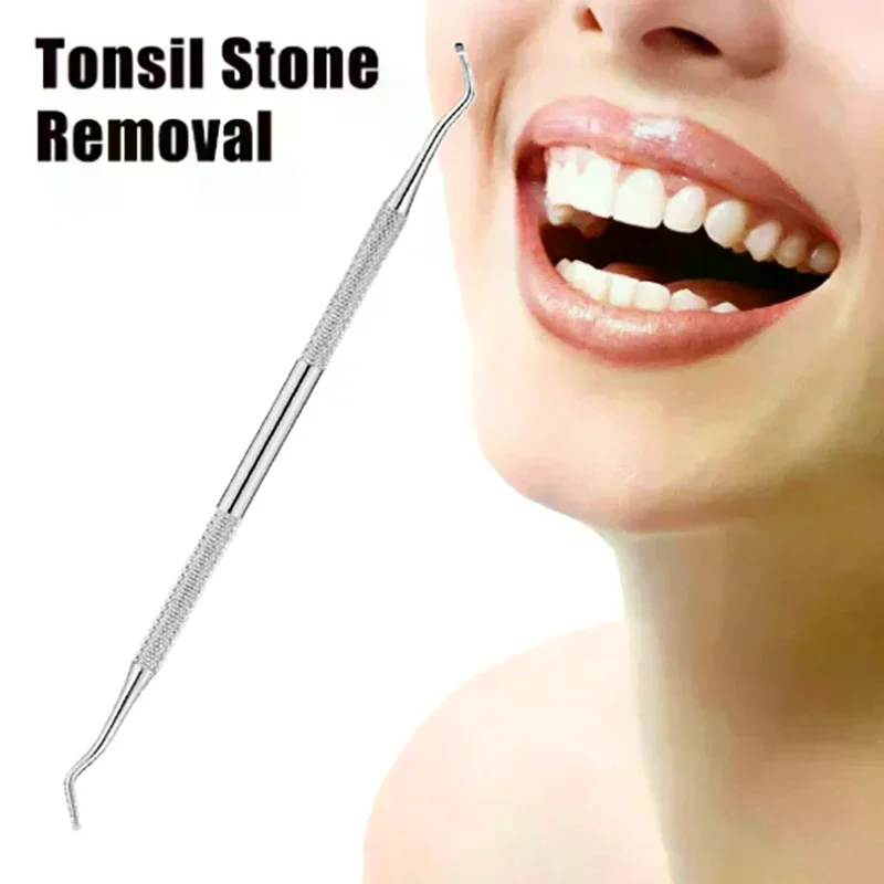 1pc Tonsil Stone Removal Ear Wax Remover Tool With Stainless Steel - Mouth Cleaning Care Tools For Tonsil Stone Removal
