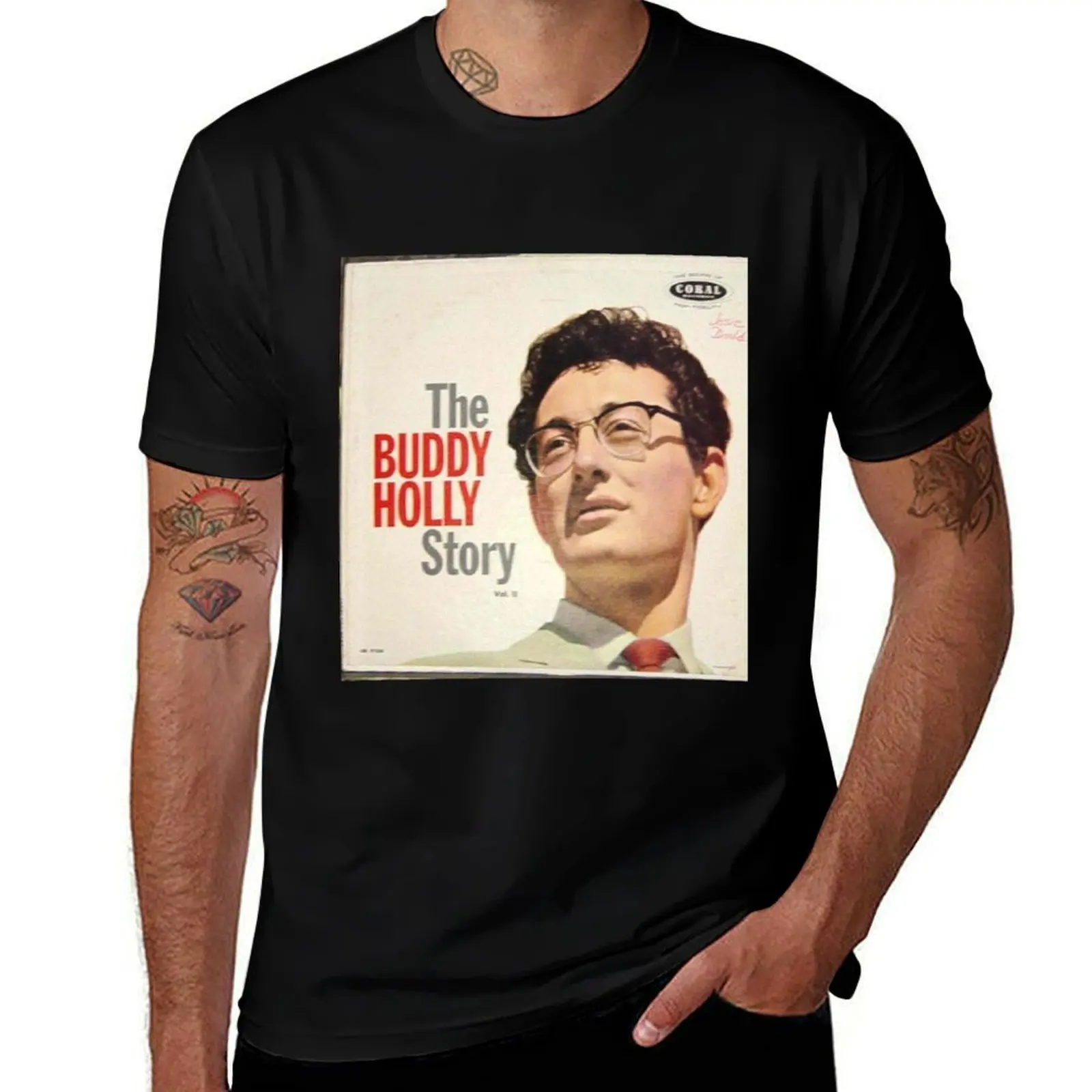 

Buddy Holly Story Vol 2, Rockabilly T-Shirt Standard Fit Solid Tee Shirt