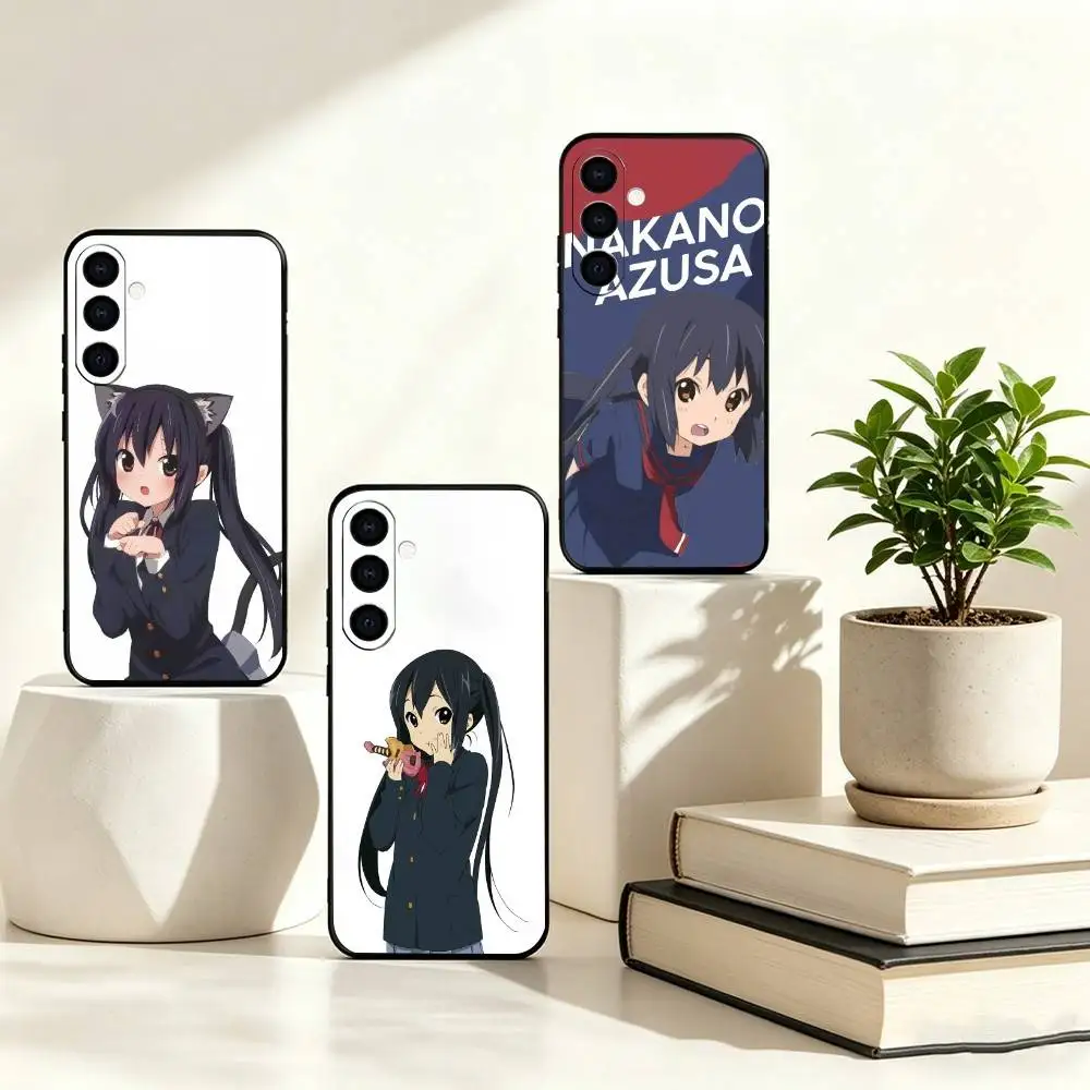 Anime K-On! Nakano Azusa Phone Case For Samsung Galaxy A73,A72,A71,A70,A53,A52,A51,Others Soft Black Cover