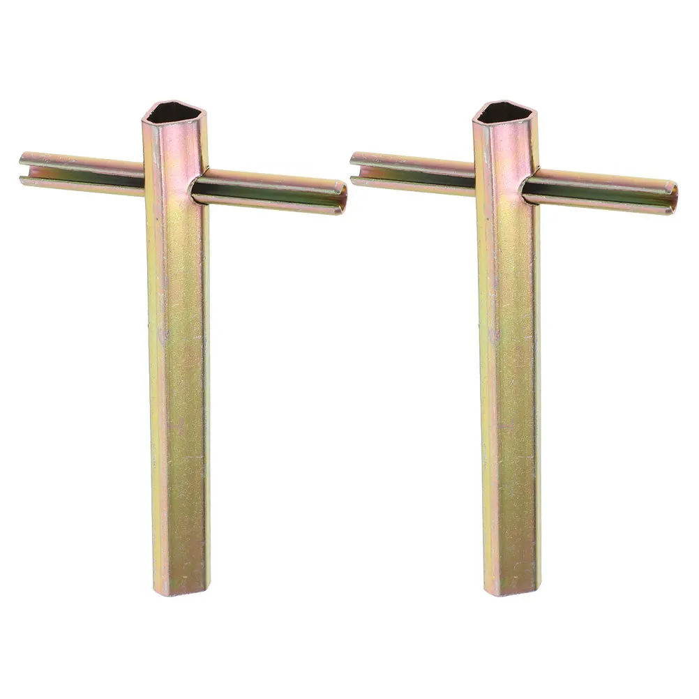 Chave triangular para porta de elevador, 2 peças, alça longa, acesso de emergência, liberação de porta de incêndio, compatível com técnicos kone