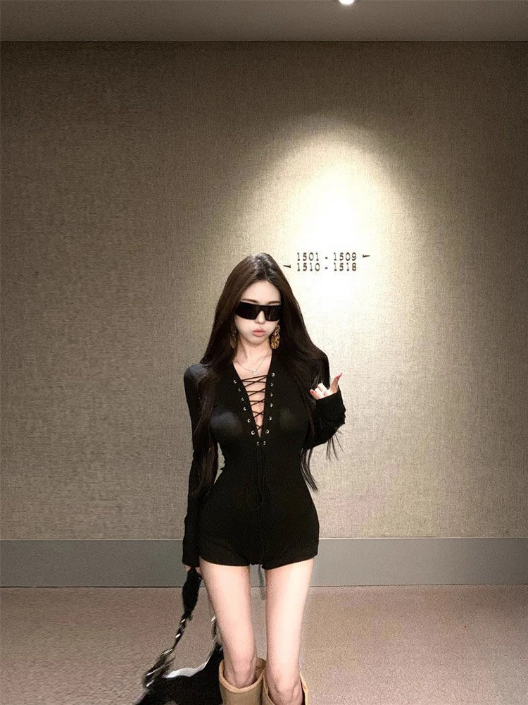 Sexy Bla uitgehold pak met riem voor dames Afslankend of Sle Commute Lage taille of broek Rechte snit Winter ...