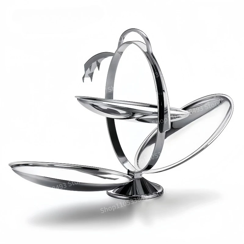 Folding Fruit Plate Cake Stand Nordic Fruit Plate Hotel Dessert Rack Afternoon Tea Pastry Heart Plate