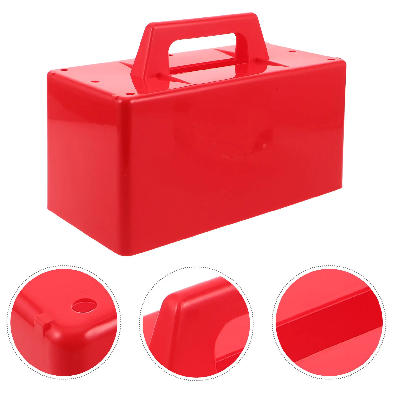 

Plastic Snow Brick Maker Large Mold Bright Red Easy Release Snow Fort Sand Mold Outdoor Winter Summer Brick Molds for Kids