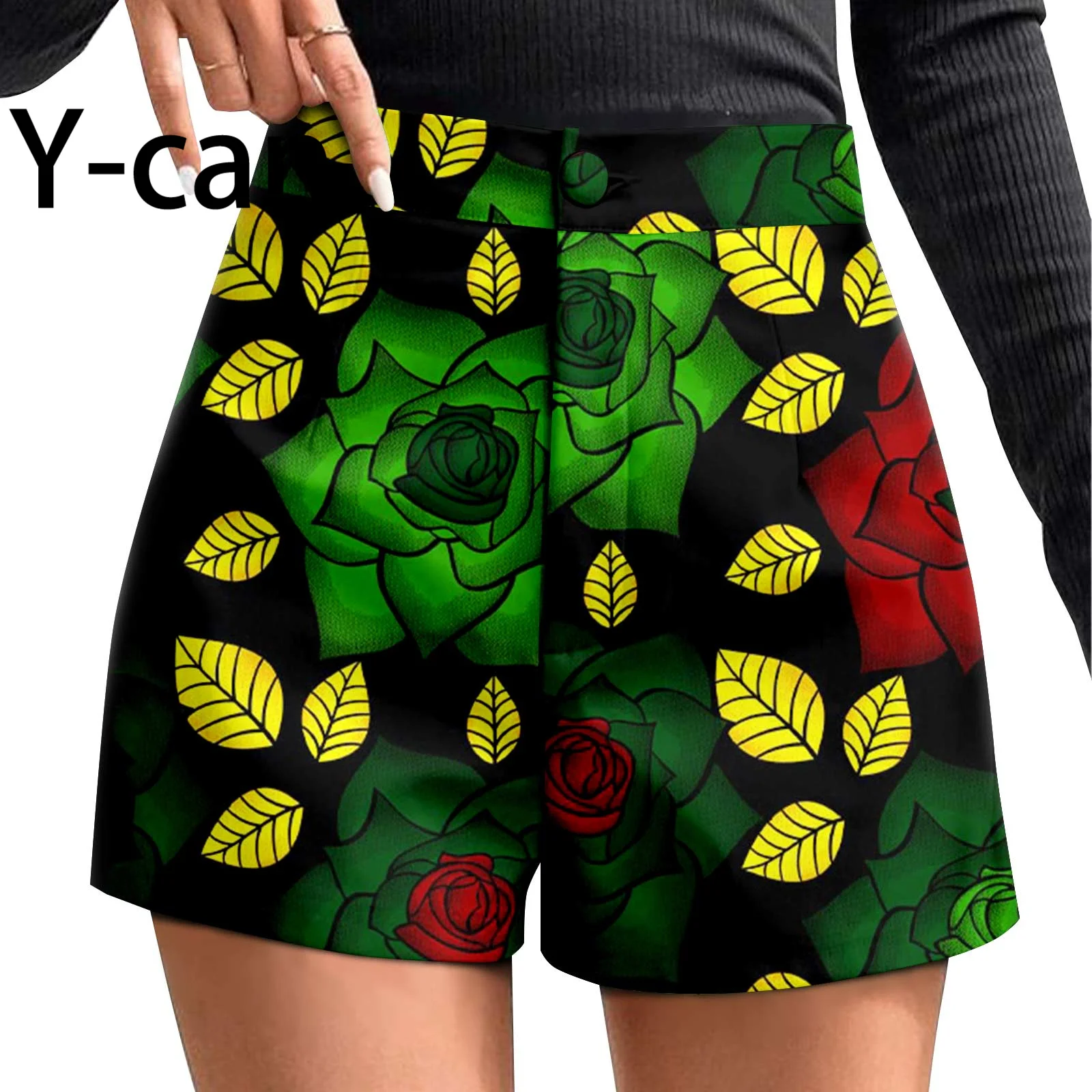 2024 African Women‘s Shorts Summer Vacation Beach Shorts Pants Mini Shorts Dashiki Ankara Print Hot Women Shorts 2421007