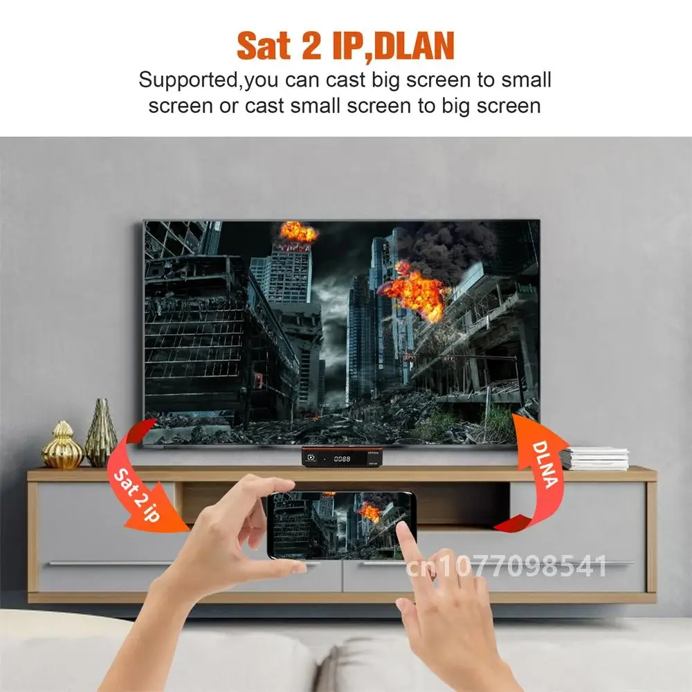 GTMEDIA V9 Prime LACAM Satellite ReceiverสนับสนุนIKS LAcam Release 70W/61WรายการDVB-S/S2/S2Xถอดรหัสจูนเนอร์ในตัวWIFI TV Box