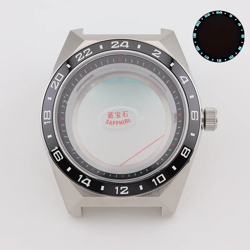 

44.5mm Godzilla Stainless Steel Case Sapphire Crystal Mens Mechanical Sports Watch NH35 Case for Grand Seiko Mod Repair Parts