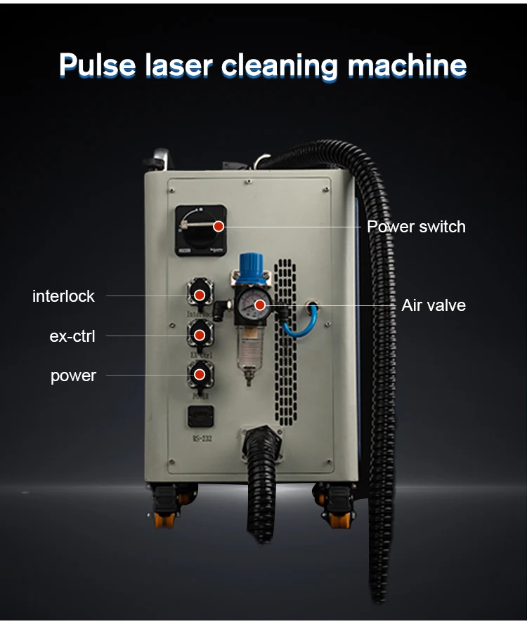 New Pulse Cleaning Machines 200w Industrial Cleaning Machine Portable Hand-held Rust Removal