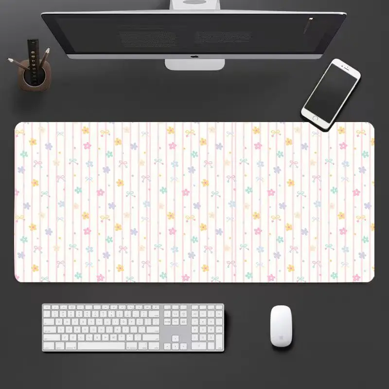 

Ins Стиль Новый корейский мультяшный щенок Коврик для мыши из искусственной кожи Высокоэстетичное значение Лук в форме настольного коврика Противоскользящий коврик для клавиатуры и мыши