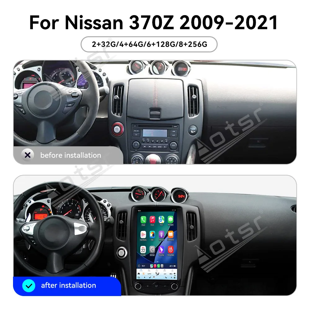 Multimedia Android For Nissan 370Z 2009~2021 GPS Navigation Auto Stereo Radio Carplay Mirror Link Smart Touch Screen Head Unit