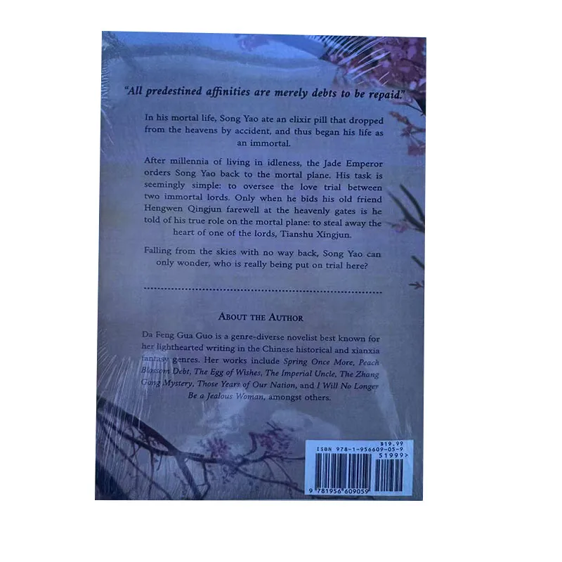1 Book Peach Blossom Debt English Novel By Da Feng Gua Guo Song Yao, Heng Wen Ancient Fantasy Danmei Fiction Book