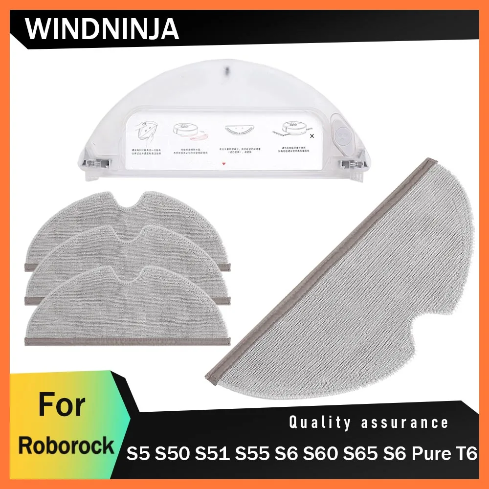 Xiaomi Roborockロボット掃除機モップエッセンシャル、S5 S50 S51 S55 S6 S60 S65 S6 Pure T6アクセサリーモップホルダーモップ水タンク用
