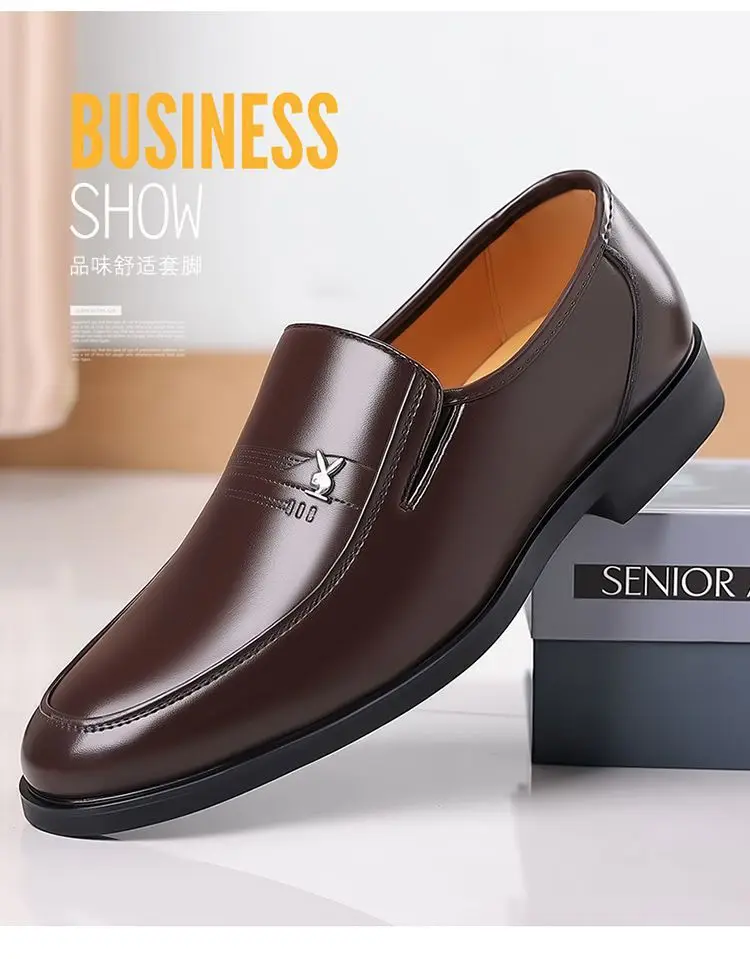 2026 Herren Casual Kunstleder Slipper mit Weicher Sohle, Business Casual Bequeme Büroschuhe, Gehschuhe – Detail 20
