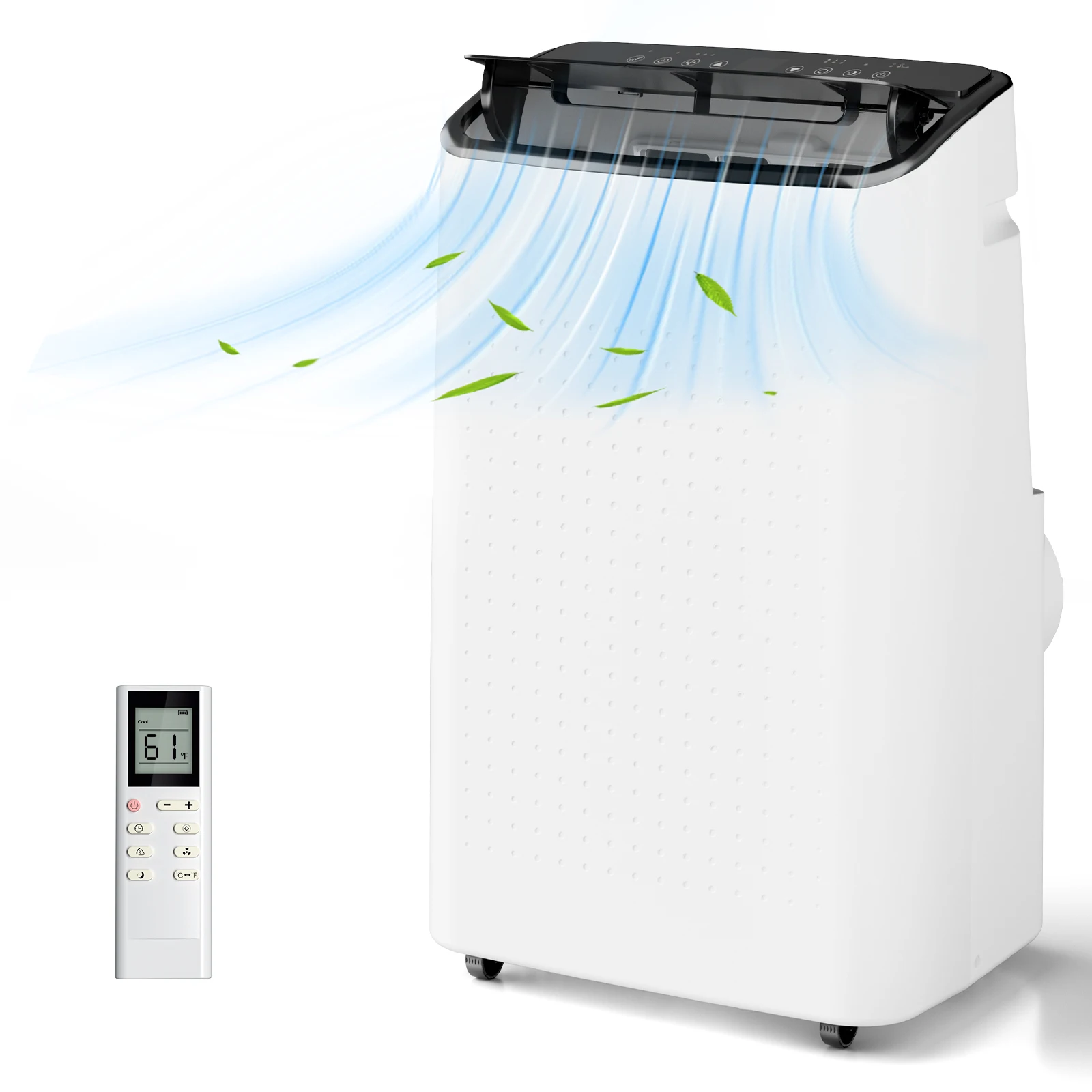 

15000 BTU Portable Air Conditioner with Dehumidifier and Fan 3in1 Cooling Unit Remote Control Rooms up to 400 Sq Ft
