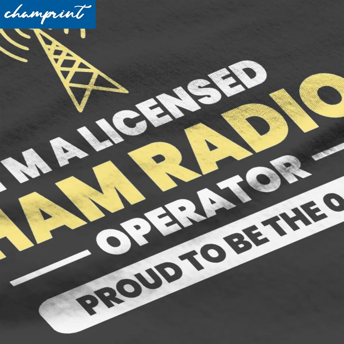 Amateur Ham Radio Grandpa Fathers Day T Shirt for Men Cotton T-Shirt Round Neck Tee Shirt Short Sleeve Clothing Gift Idea