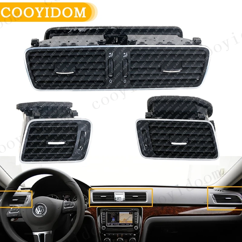 

Car A/C Air Vent Center Console Air Condition Vents For Vw Passat B6 B7 CC R36 3AB819701A 3AB819702A 3AD819728A 3AA971315