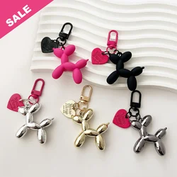 Cute Acrylic Cartoon Balloon Dog Keychain for Car Keys Iphone Accessories Trendy Heart Keyring Women Y2k Bag Pendant Jewelry