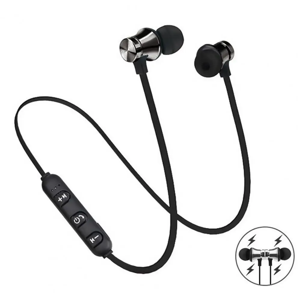 XT11 Neckband Earphone In-ear Magnetic Adsorption Sports Wireless Bluetooth-compatible Headset with Mic for Gaming