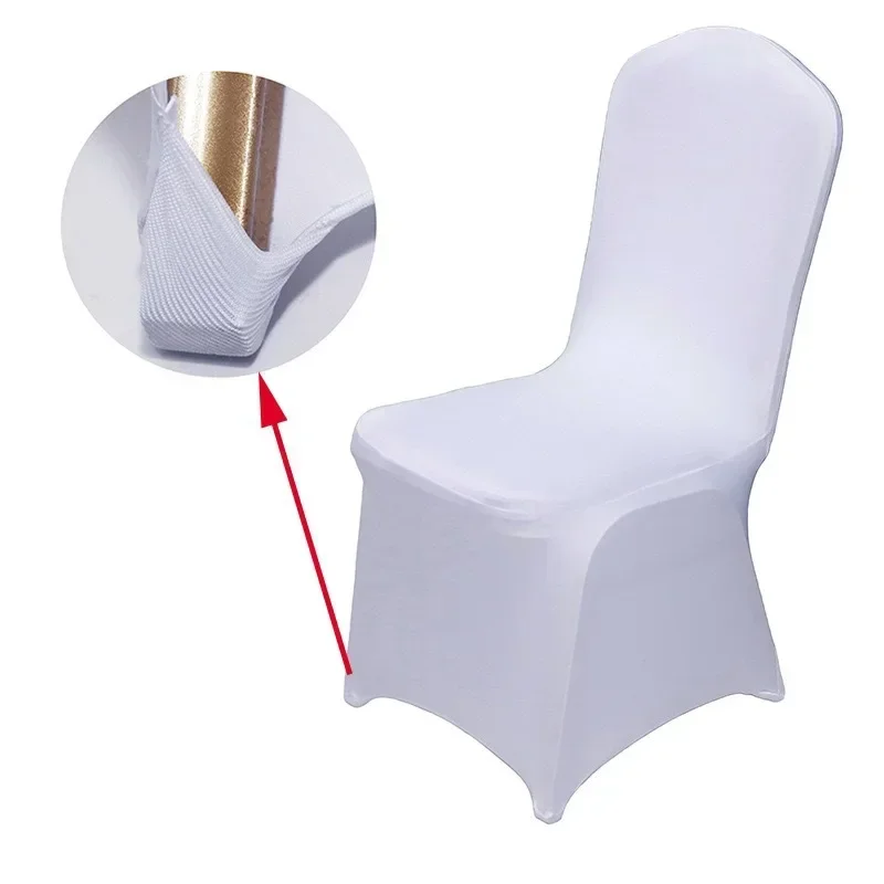 5Pcs Universal One-piece Stool Cover Hotel Wedding Chair Covers Stretch Slipcover for Restaurant Banquet Dining Party Conference