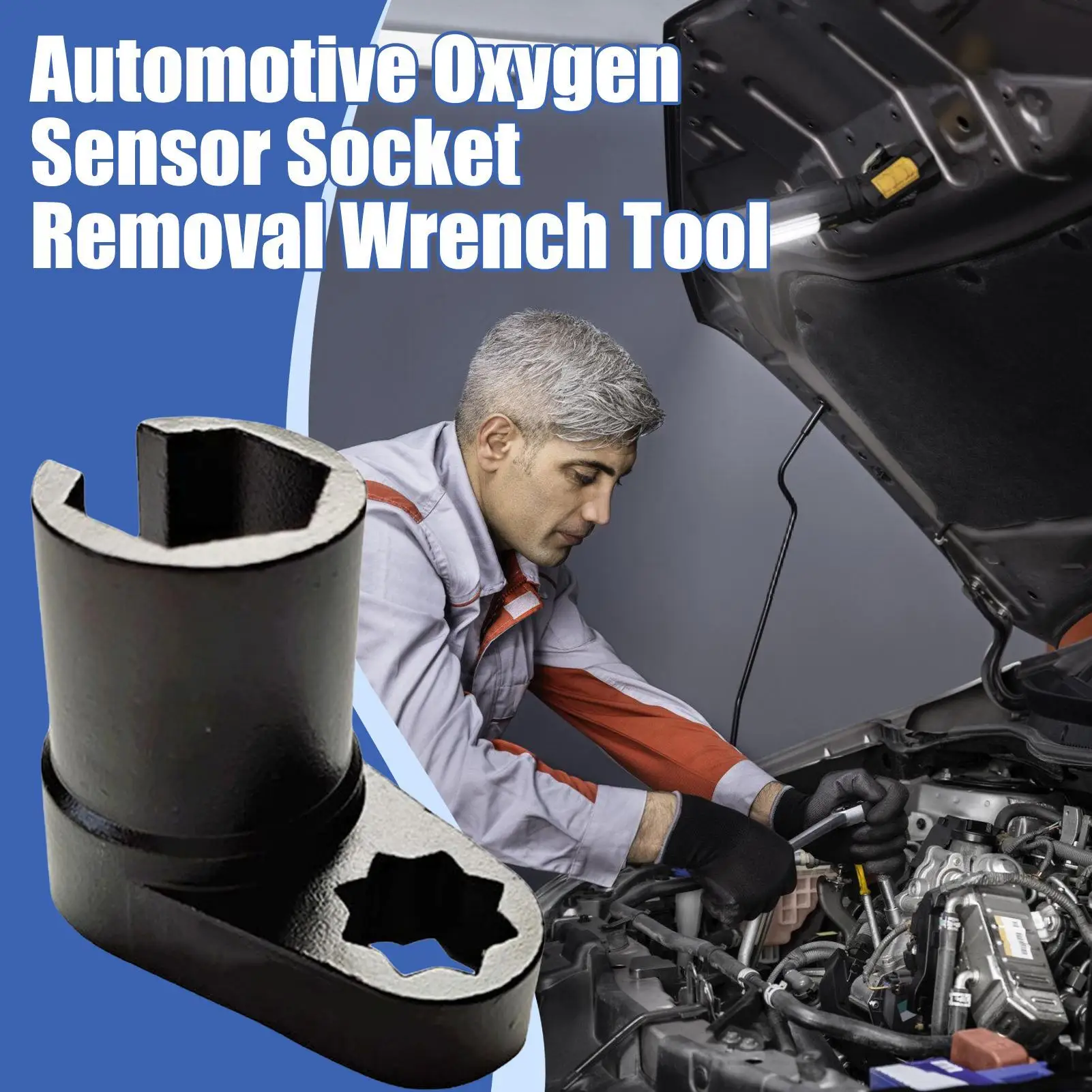 

7/8" 22MM Offset Oxygen Sensor Socket Wrench auto repair auto maintenance tools accessories Adapter Engine Wrench