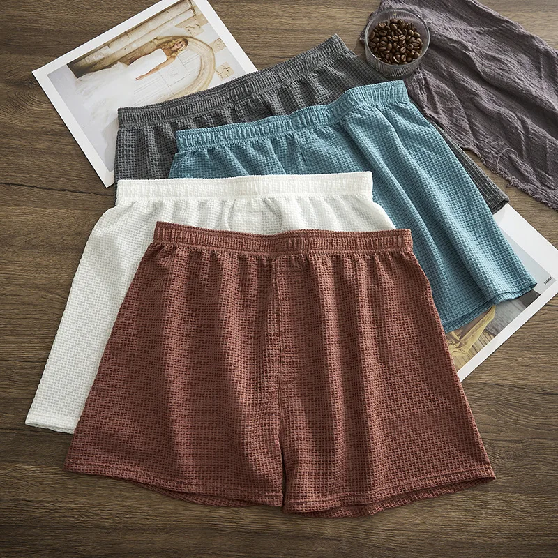 Calzoncillos Boxer para Hombre, Perforados, de Seda de Hielo, Transpirables, Deportivos, 1 Pieza, Frescos y Ligeros al Tacto