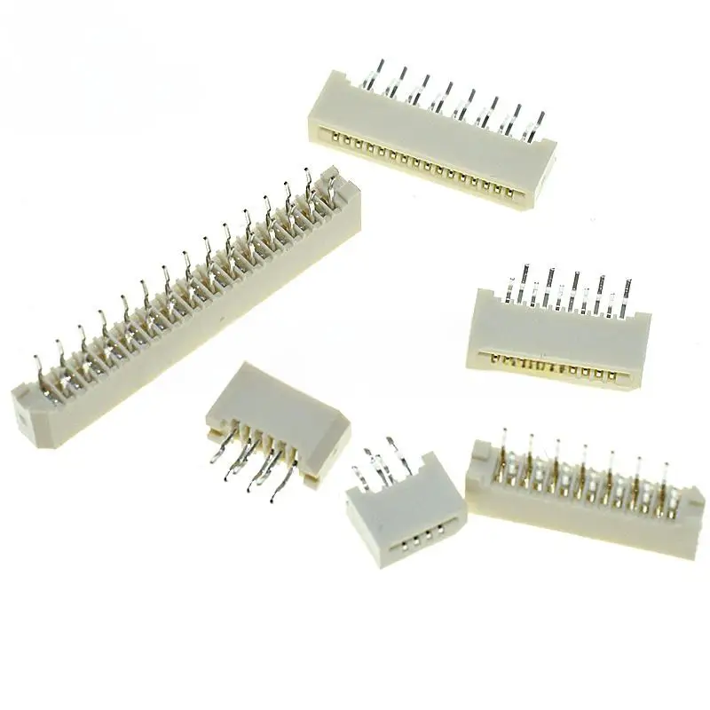 10PCS 5PCS 1.25mm Pitch Single-sided FFC/FPC Flexible Flat Cable Socket Double-row Straight-pin Non-locking 4P-32P 5/6P7P10P/20P