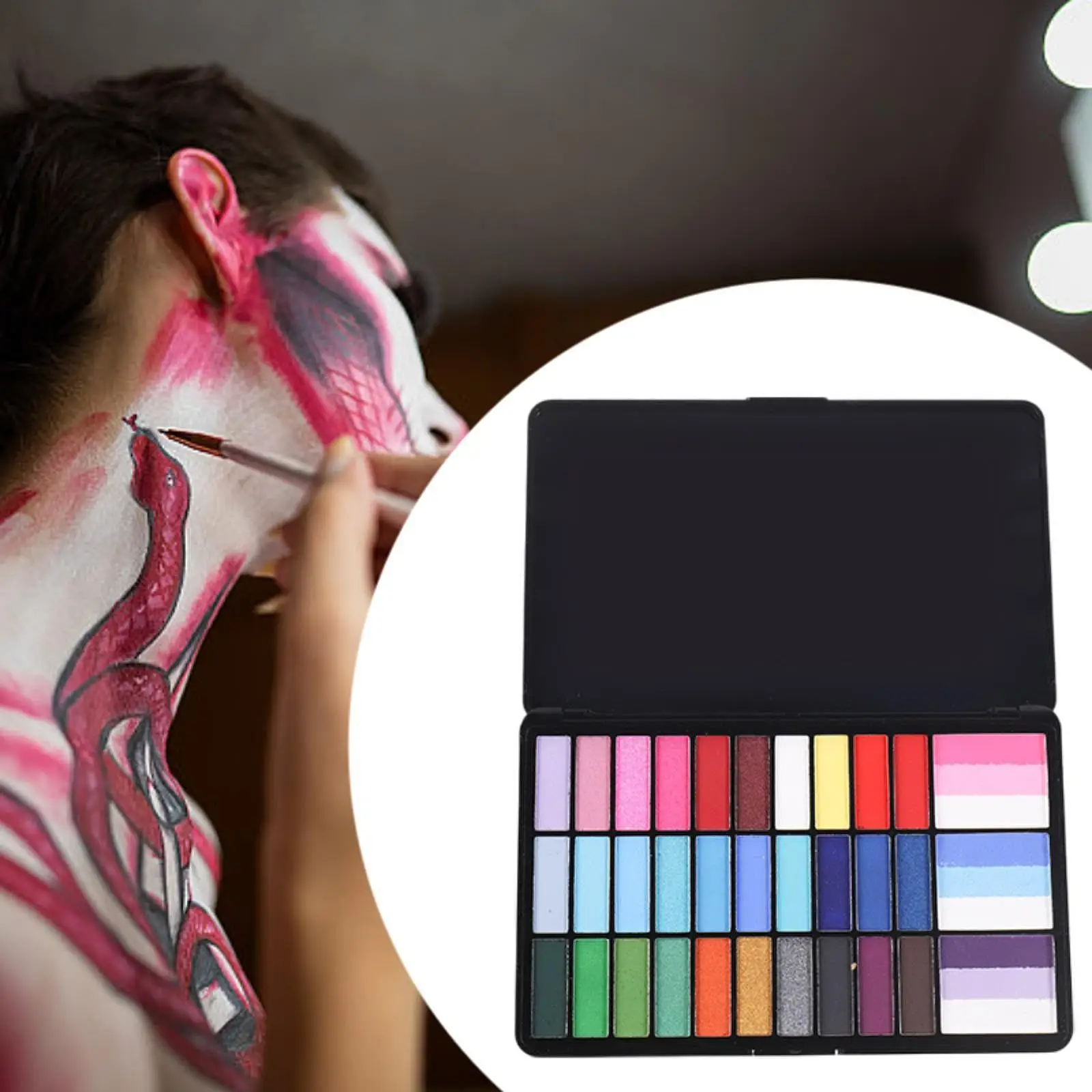 Pittura per il viso e il corpo Lavabile Forniture fai da te Accessori Pittura per il viso ad asciugatura rapida per regali di festival Bomboniere per bambini Giochi di ruolo