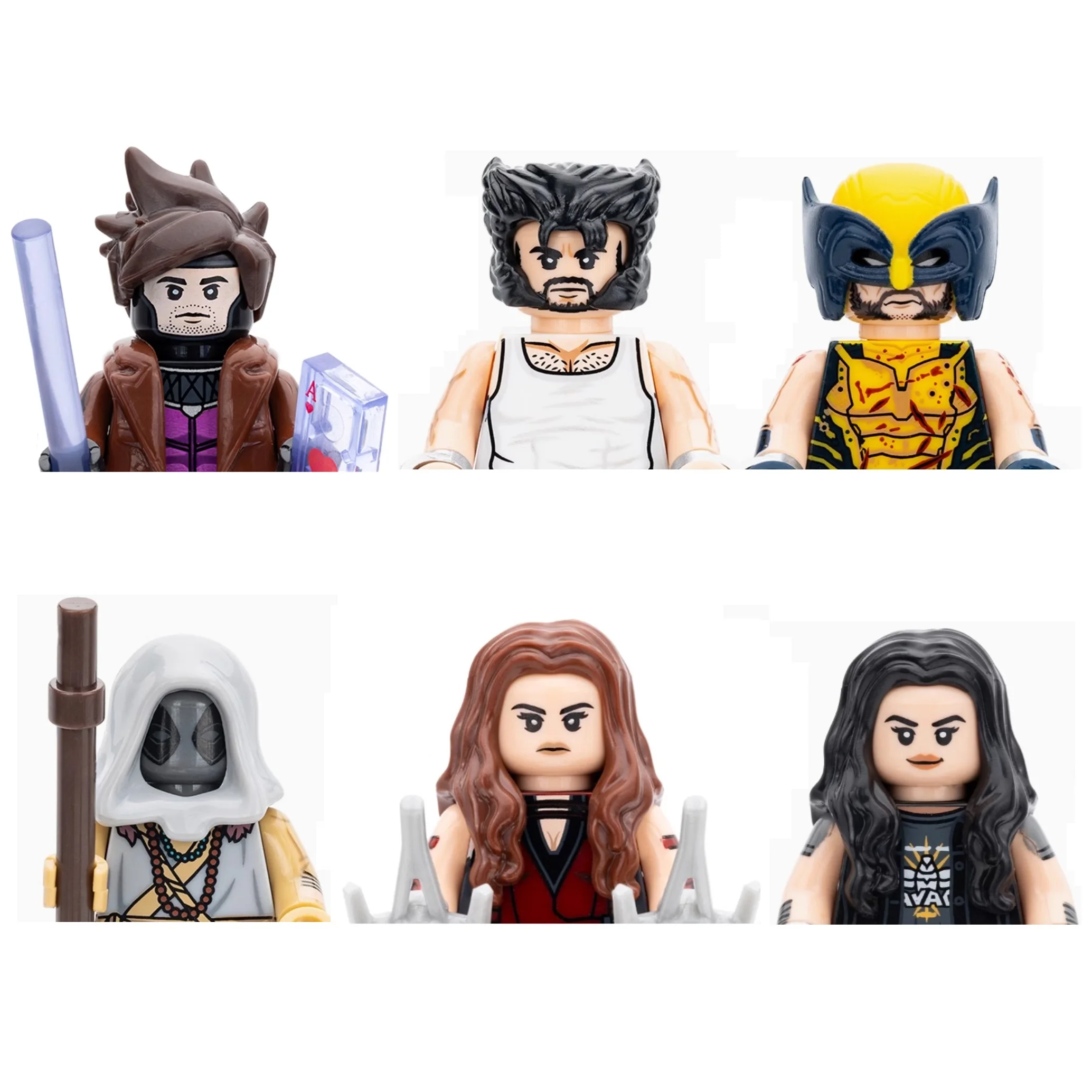 97 Mutantes Xmen Set bloques de construcción Wolverine Colossus Shadowcat Sabretooth Rogue Magneto X hombres Mini figuras de acción de juguete