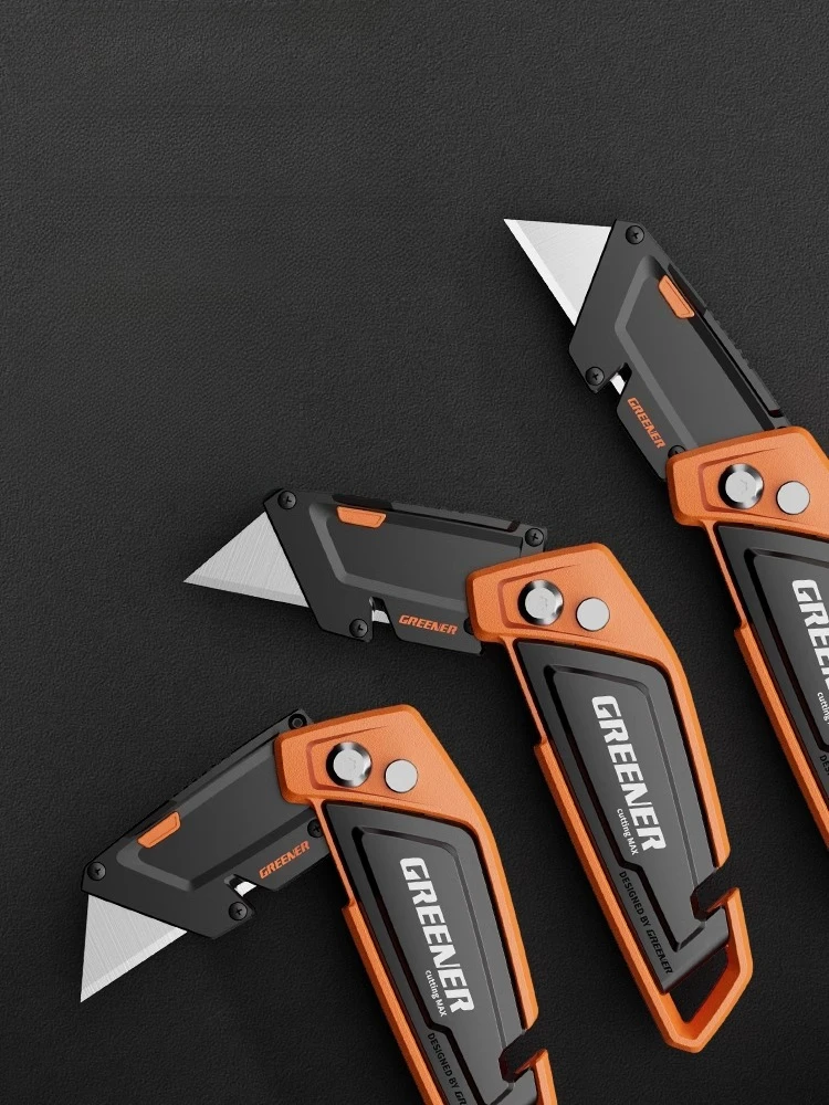 Utility Knife Large Heavy Duty Thickened Cutting Folding Wallpaper Knife Industrial Grade Cable Stripping Electrician Knife