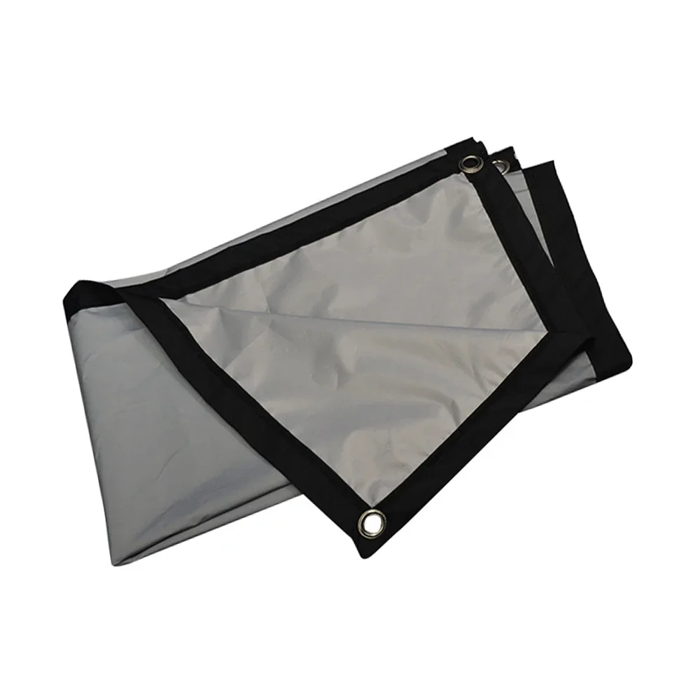 Salange Projector Screen 16:9 Metal Anti Light Curtain Reflective Fabric Cloth For YG300 XGIMI H3 HALO Mogo Xiaomi DLP Projector - view 6