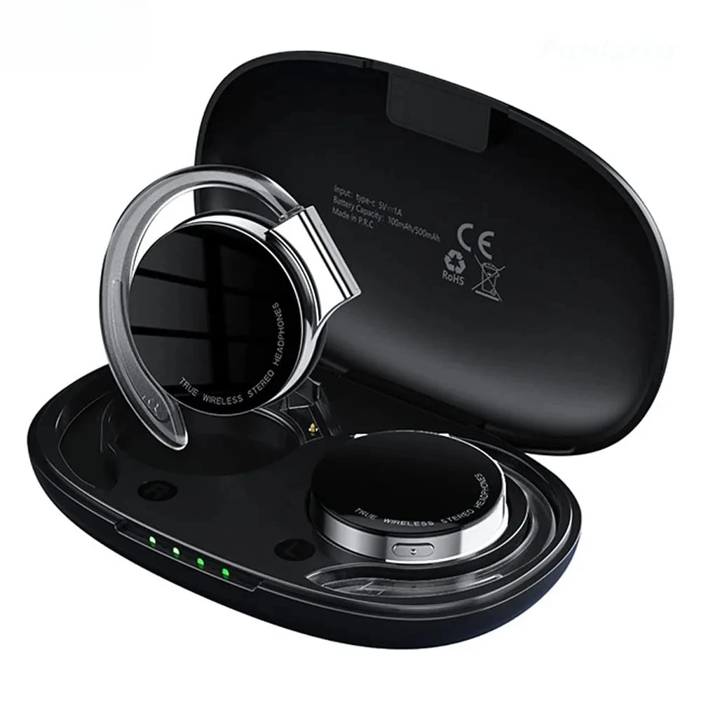 TWS Wireless Earphones Bluetooth Headsets with Night Running Lights Noise Reduction HD Call Function And MIC Not In-Ear
