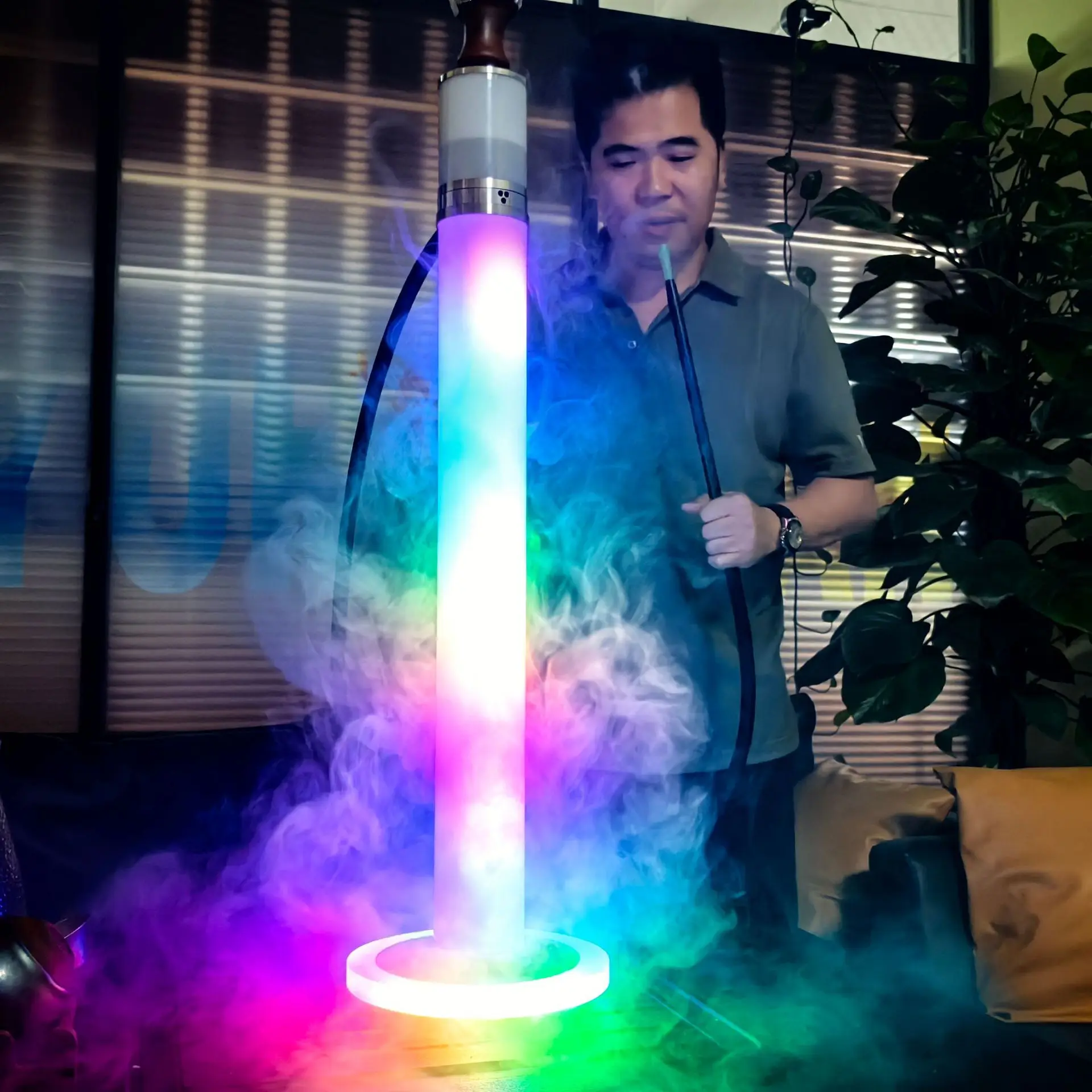 Colorful hookah bar hookah  streamer column tobacco cream charcoal cigarette holder