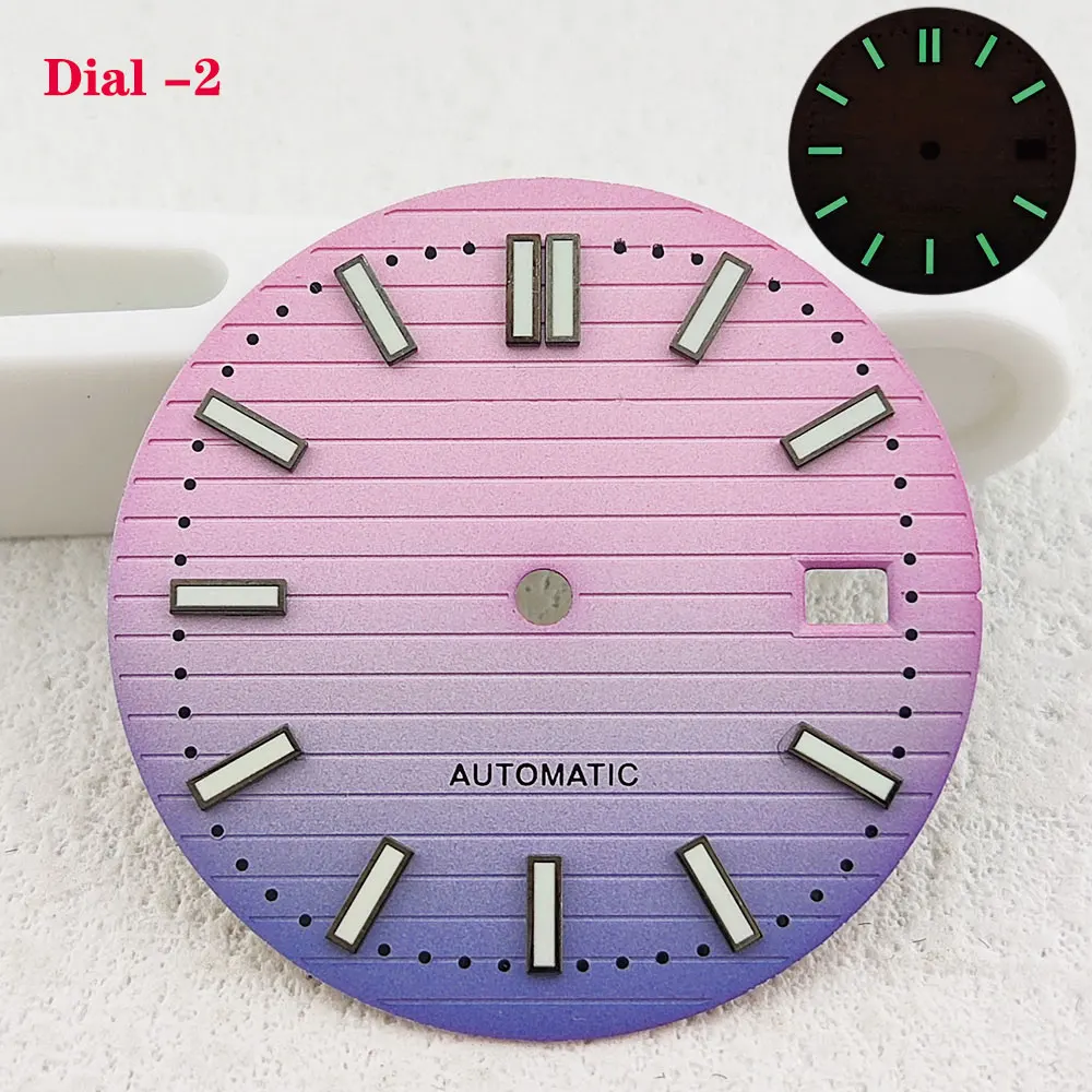 

Циферблат 30,5 мм без логотипа, зеленый, светящийся, подходит для механизма NH35, высококачественные аксессуары для ремонта и модификации часов.