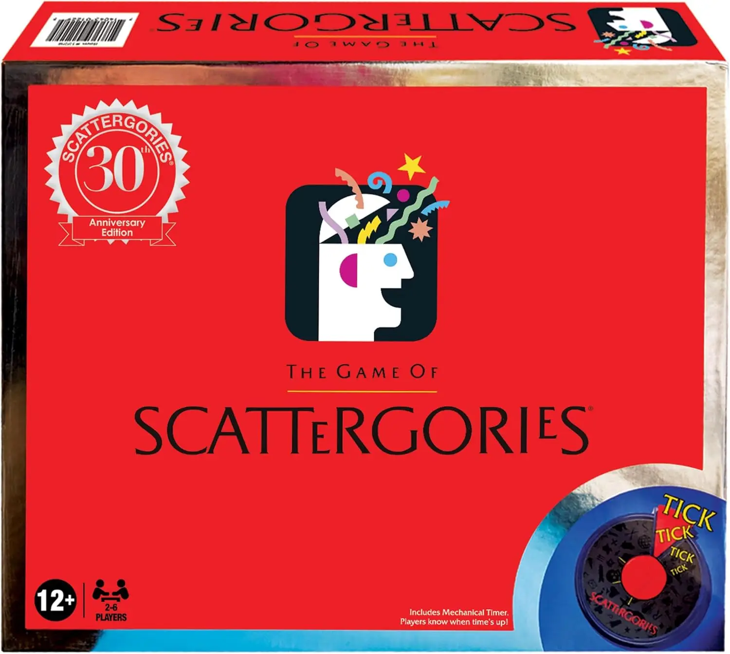 

Scattergories 30th Anniversary Edition with Mechanical Timer, Family Game for Ages 12+, 2-6 Players
