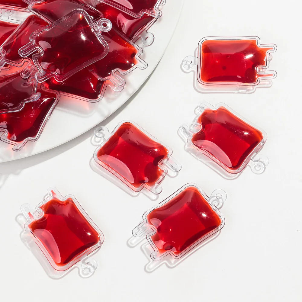5 Stück 33x58mm Halloween Gothic 3D Blutbeutel Acryl Charms Anhänger für DIY Schmuckherstellung Schlüsselanhänger Ohrring Zubehör Großhandel – Detail 8