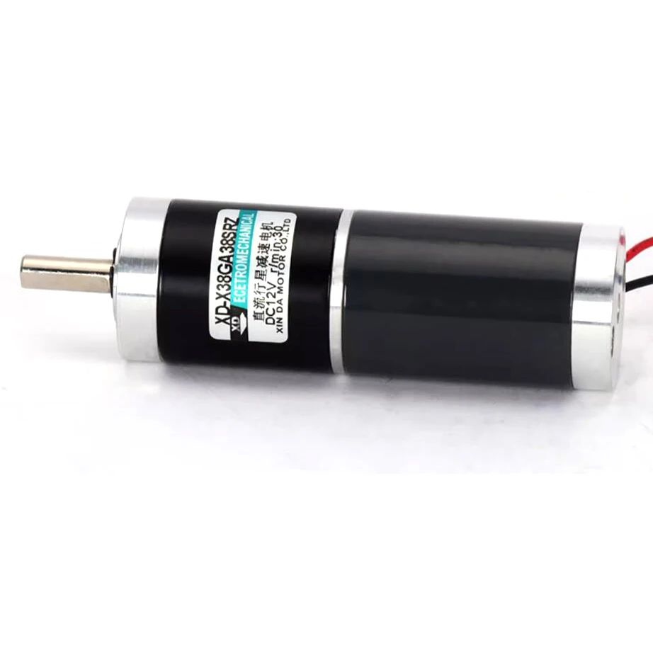 Desaceleração Planetária dc Motor Controle de Velocidade Lenta Grande Torque 10w 12v 24v X38ga38srz