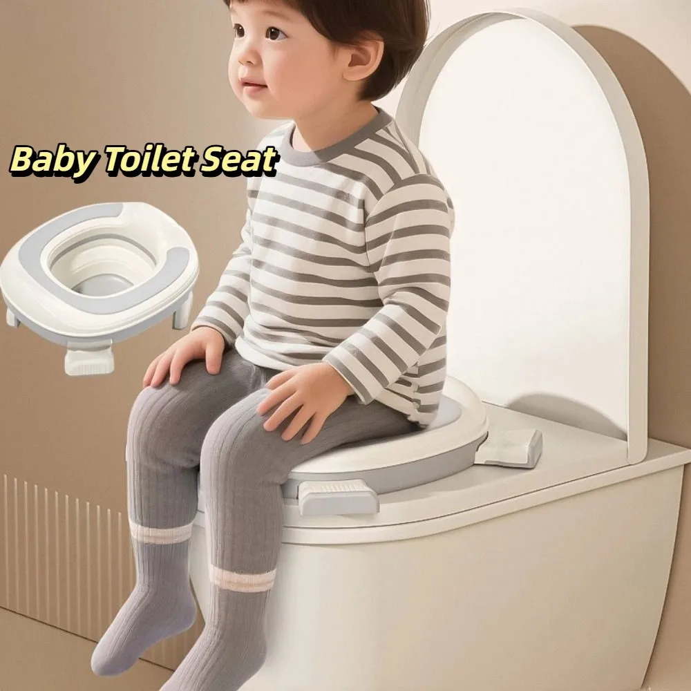 

Foldable Children's Toilet Seat Splash-proof Anti-slip Baby Toilet Seat Household Easy To Wash Toilet Training Seat for Infants