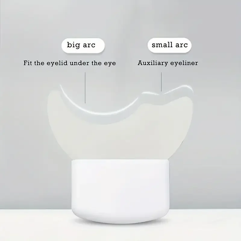 シリコン製アイメイク補助ツール - 多機能マスカラ/アイシャドウ/アイライナー、再利用可能、初心者向けアイメイクに最適