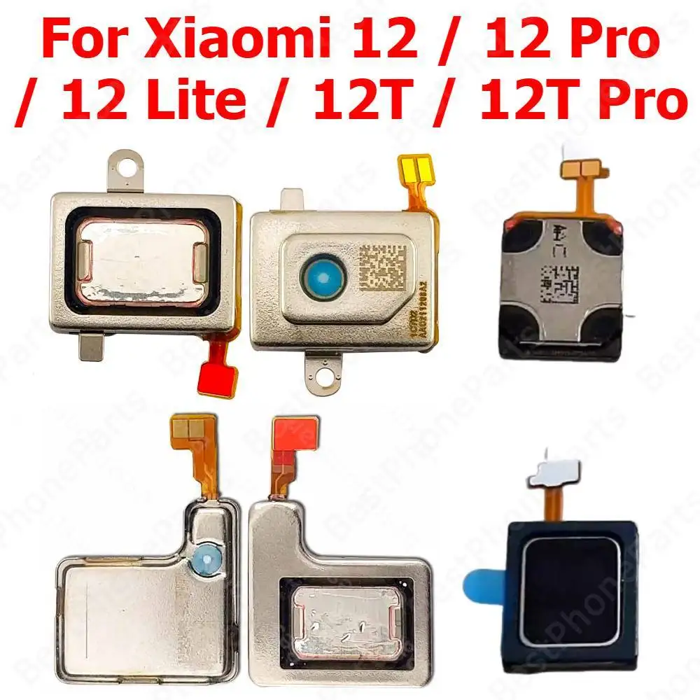Top Ear Speaker For Xiaomi Mi 12 Lite Mi12 12X 12T Pro Earspeaker Earphone Sound Earpiece Mobile Phone Replacement Parts