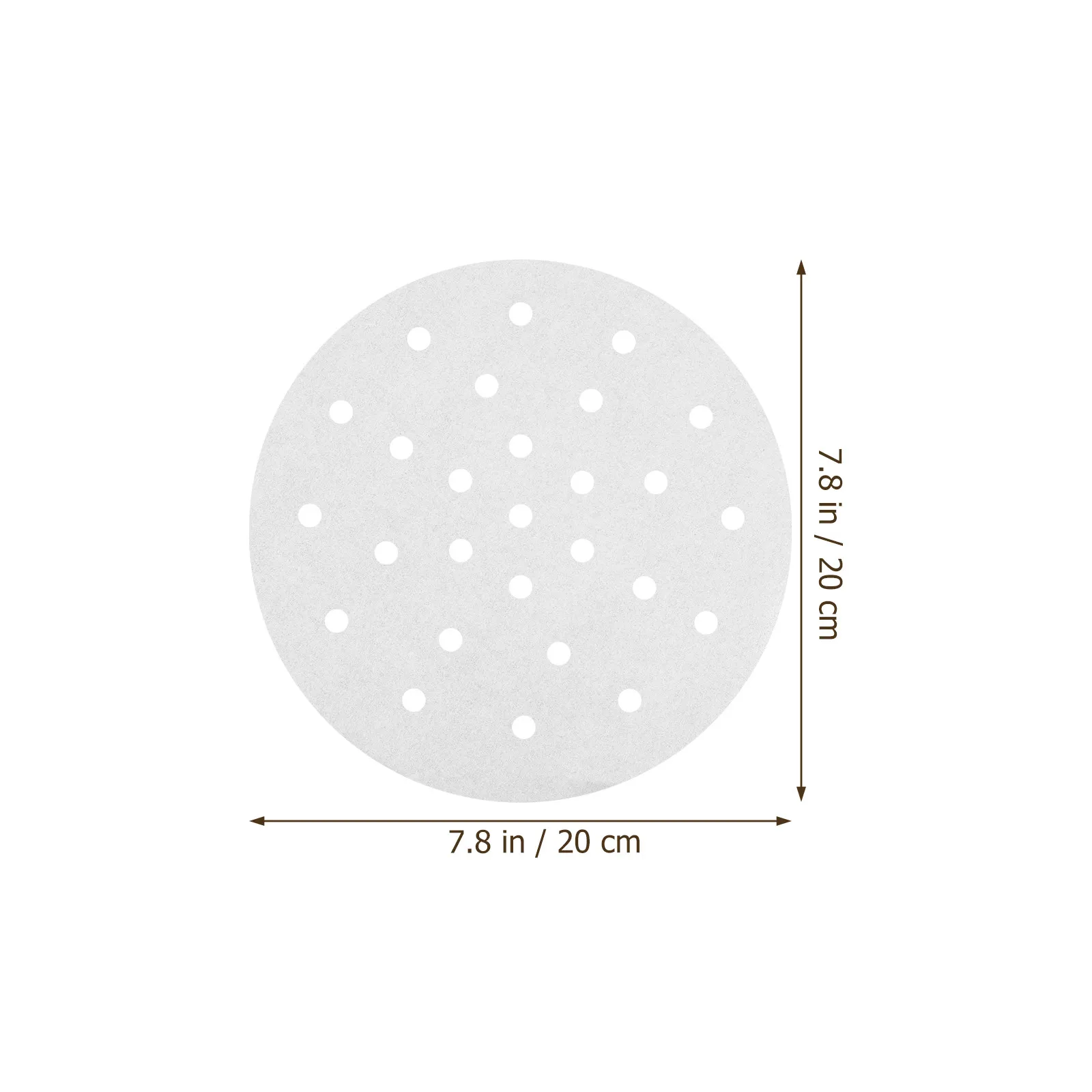 100Pcs Air Fryer Perforated Parchment Paper Pads Non-Stick Baking Mat Round Basket Cooking Paper for Kitchen Use - view 6