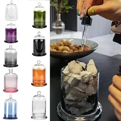 1PC Glass Jars for Candles Dome Cloche Bell Jar Scented Candle Making Kit Candle Vessels Bulk Empty Container 190ML/220ML