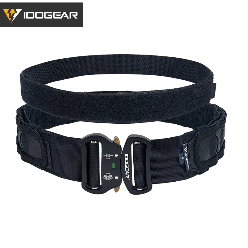 IDOGEAR Tactical Belt 2 Inch MOLLE Belt Quick Release Metal Buckle Gear 3429