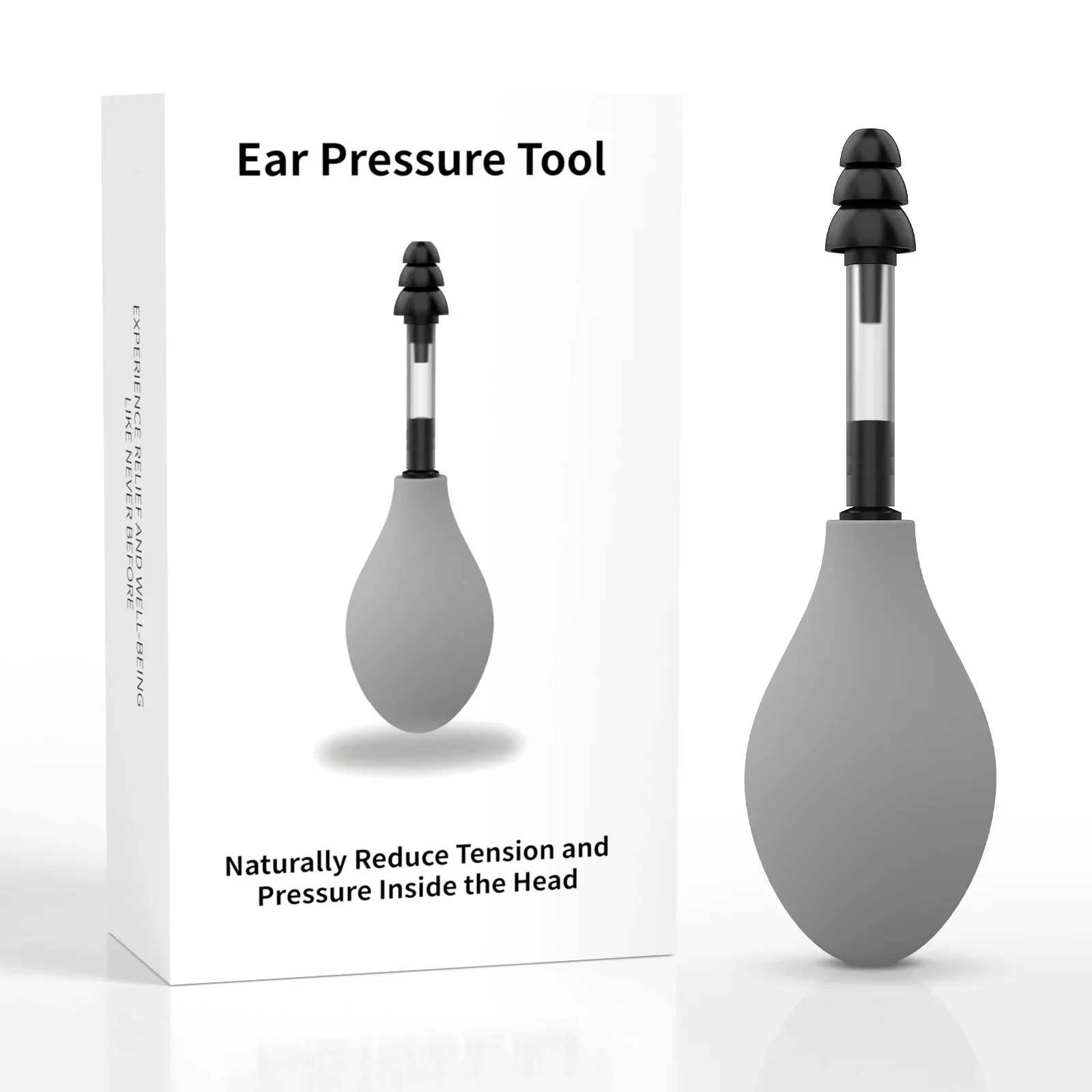 Ear Pressure Tool Portable Ear Pressure Relief Suction Device Earplugs Inner Ear Pressure Relief Tool for Headach
