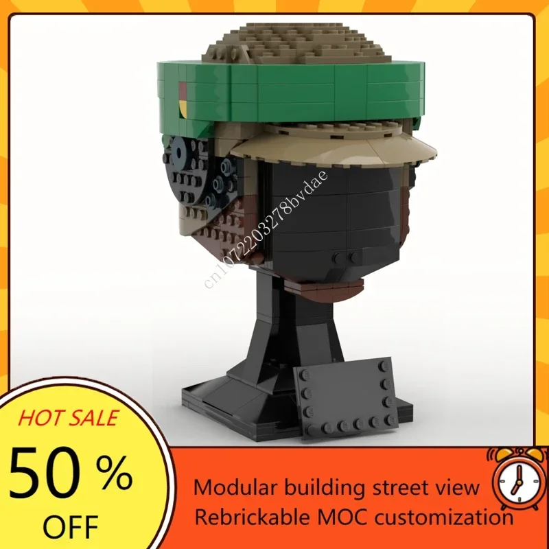 Moc Space Battle Helme alter Kapitän Rex Mega Figur Modell Bausteine Technologie Ziegel kreative Montage Spielzeug Kinder Geschenke