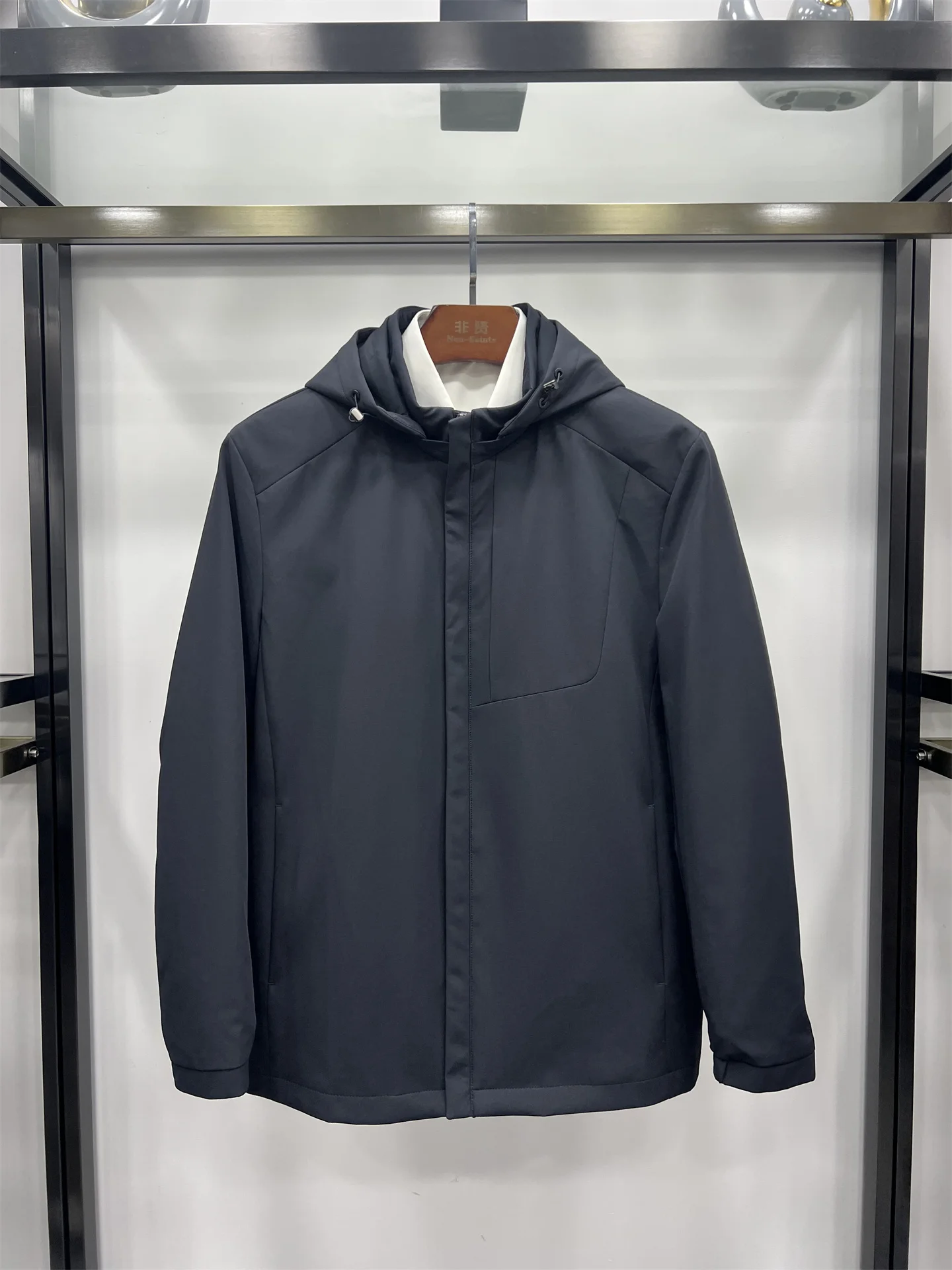 

Мужская повседневная куртка Non-Saints с капюшоном, наполненная верблюжьим пухом, со съемной внутренней подкладкой, хлопковое пальто для повседневной носки