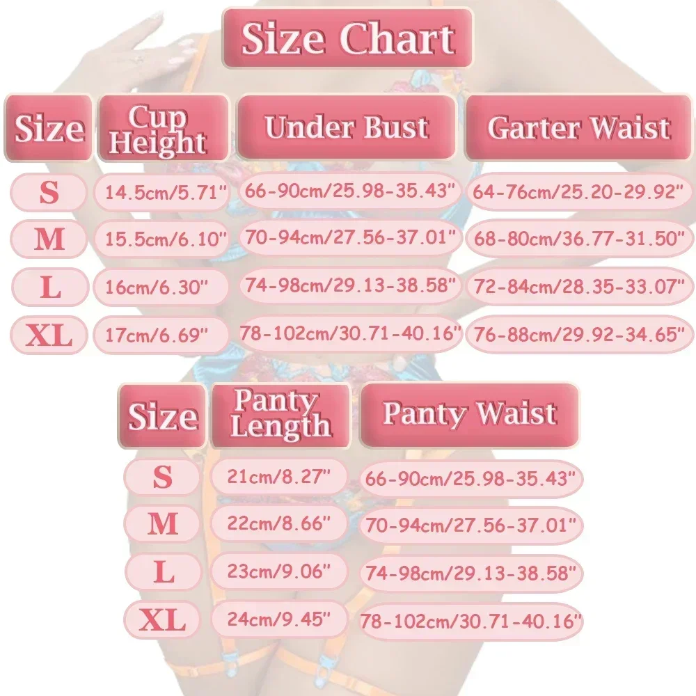 Set Lingerie Seksi Elegan Bra Bordir Bunga Tipis Wanita Thong Satin 3 Potong Pakaian Dalam Transparan Kit Renda Garter Harness