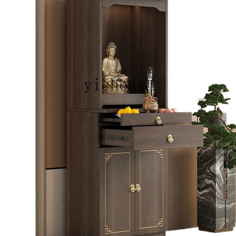 XL new Chinese vertical cabinet God of Wealth cabinet Guanyin Guan Gong Shentai table for home use