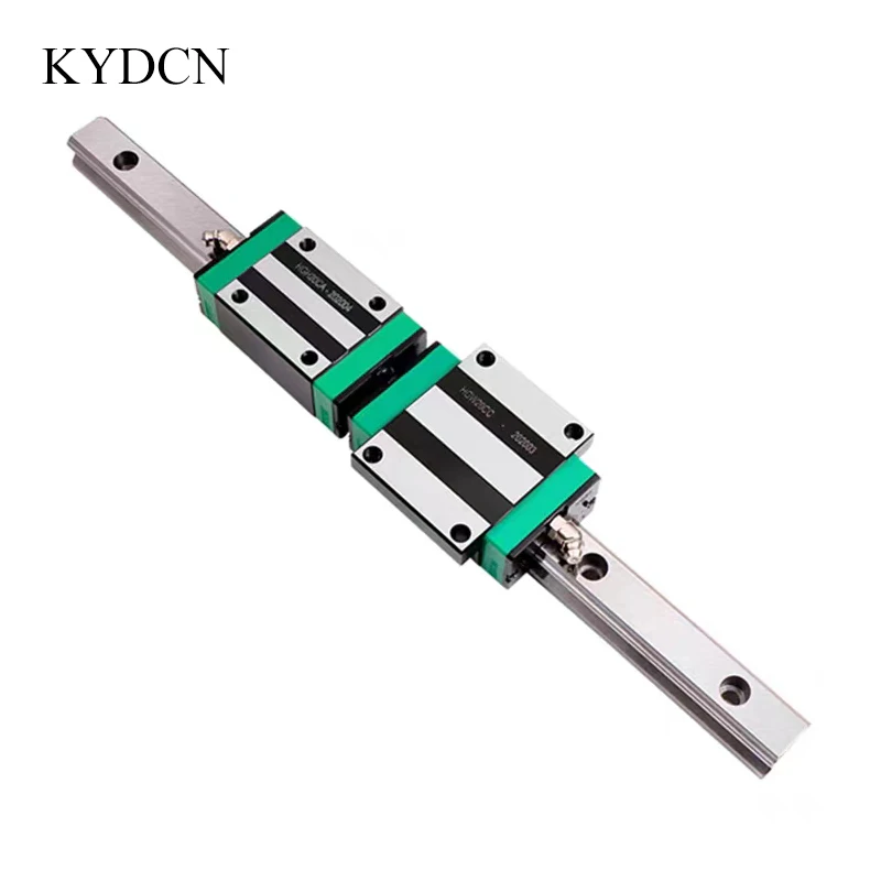 For CNC Parts Fast shipping CNC Guide 2pcs HGR15 HGR20 200-950mm Linear Square Rail Slides Carriages 4PCS HGH25CA Or HGW25CC