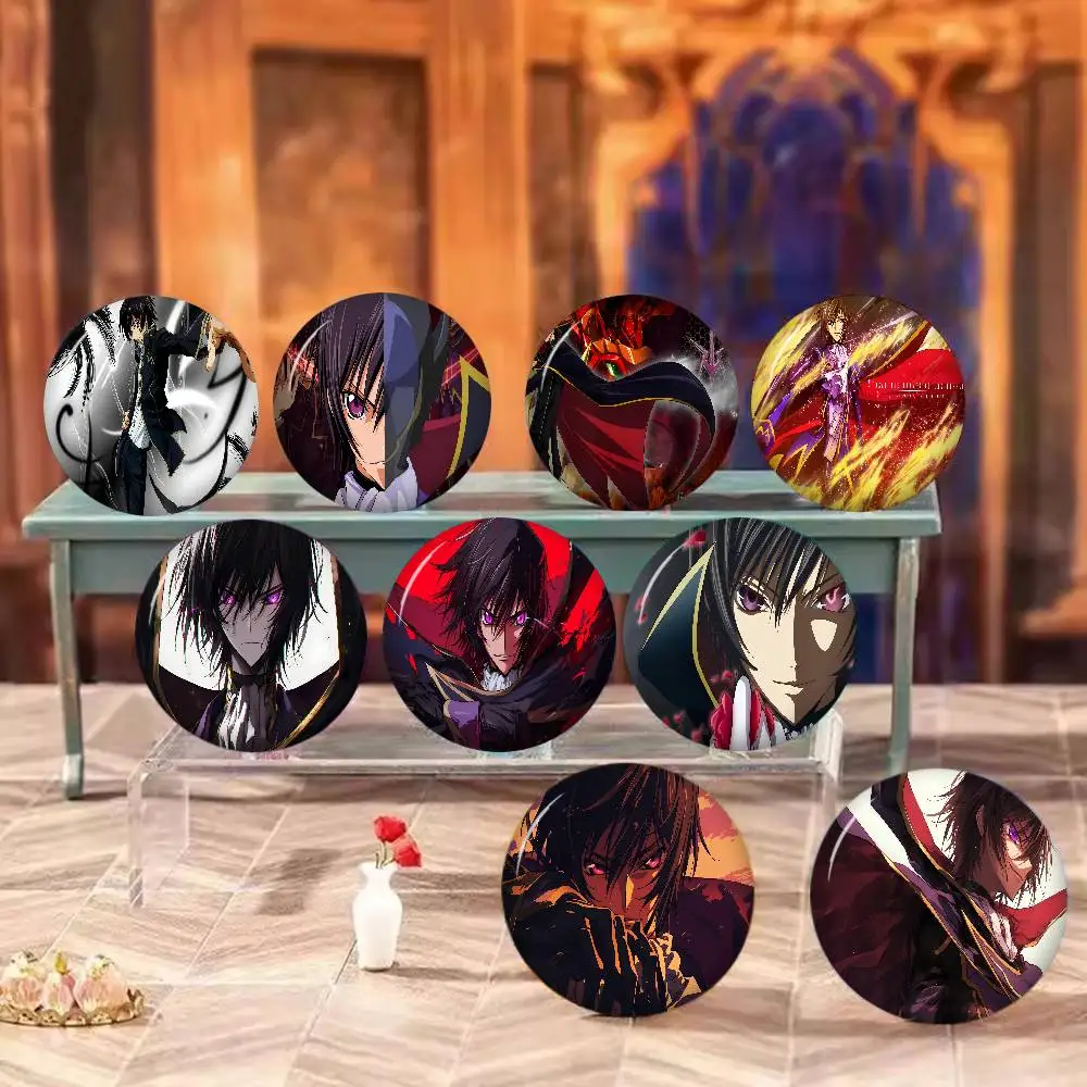 C-Code-Geass Strategic-Epic Tinplate Pin Button Custom Anime Role Old-school Brooch Cartoon Collar Badge Jewelry Gift Fans